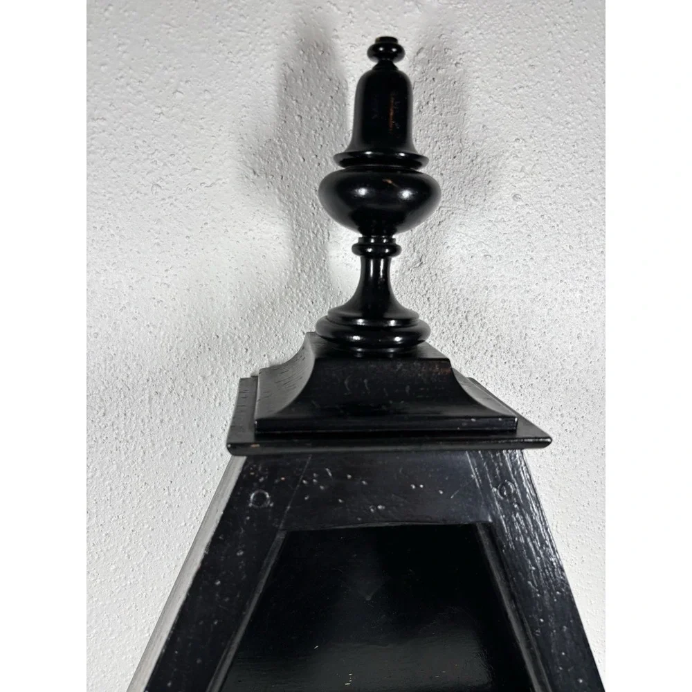 Vintage Stiffel Pyramid Wooden Shelf Wall Mount Book Crystal Stand 2.25 Ft Tall*